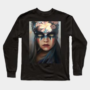 Norse Nordic Art a Pretty Girl Viking Long Sleeve T-Shirt